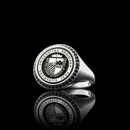 Universitas Regisiana Societatis Jesu 925 Sterling Ring