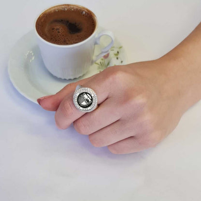 Universitas Regisiana Societatis Jesu 925 Sterling Ring