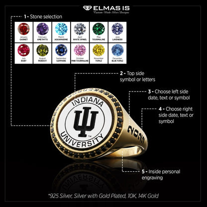 Universitas Regisiana Societatis Jesu 925 Sterling Ring