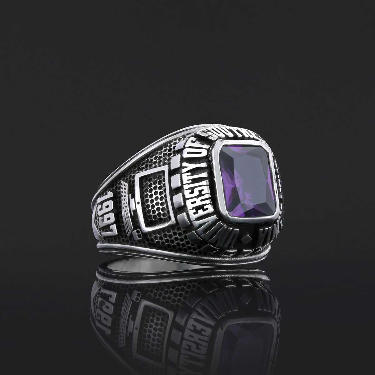 Modified California Rings University of Southern California Ring, Customized Class Ring, Graduat ...