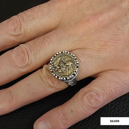 Virgo Sign Ring, 925 Sterling Silver Virgo Sign Ring