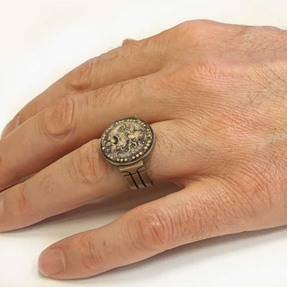 Virgo Zodiac Round Ring