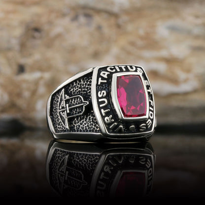 Virtus Tacitus Et Fides Masonic Ring, Signet Mason Ring, Mason Jewelry, Custom Mason Ring