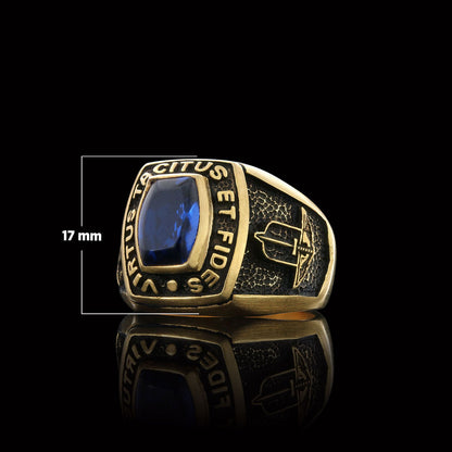 Virtus Tacitus Et Fides Masonic Ring, Signet Mason Ring, Mason Jewelry, Custom Mason Ring