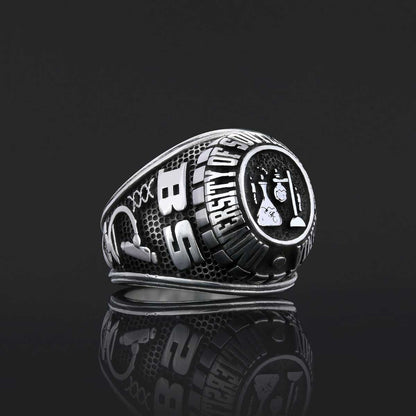 Westbury High School Ring, University Graduation Ring, Class Ring, College Class Ring