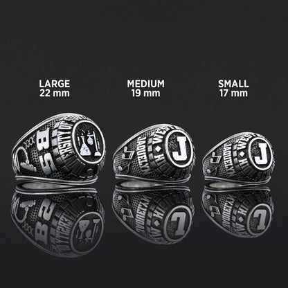 Westbury High School Ring, University Graduation Ring, Class Ring, College Class Ring