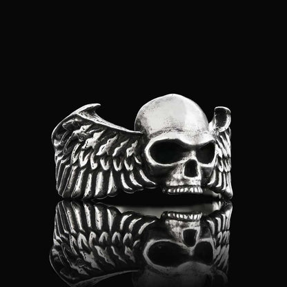 Winged Skull Ring