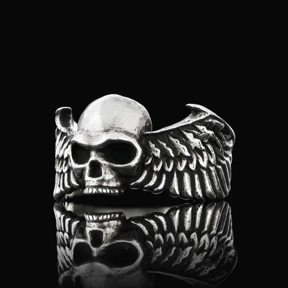 Winged Skull Ring