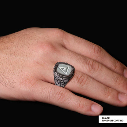 Yod Symbol Masonic Ring, Mason Jewelry, Custom Mason Ring, Special Masonic Ring