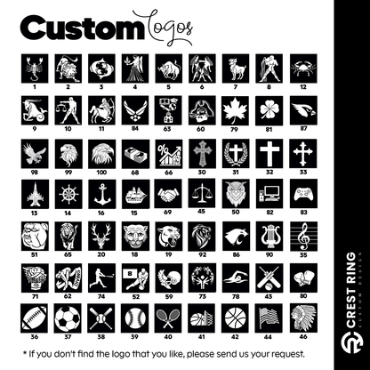 Custom Logo Signet Ring – Personalized Crest Ring, Engraved Statement Ring, Custom Heritage Jewelry